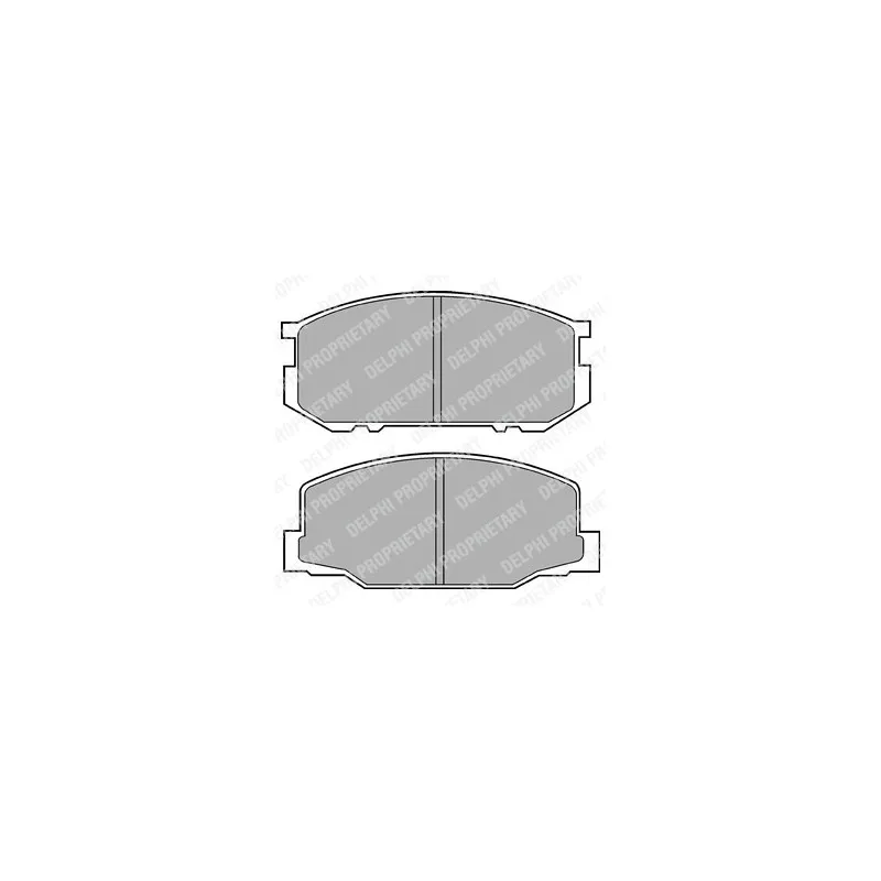 Jeu de 4 plaquettes de frein avant DELPHI LP456