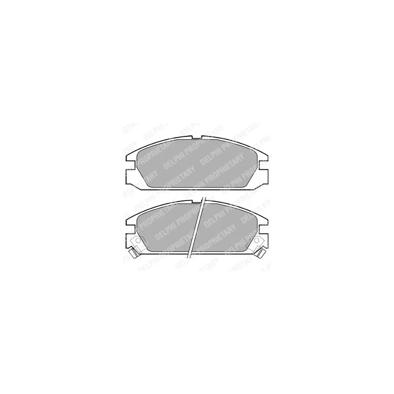 Jeu de 4 plaquettes de frein avant DELPHI LP525