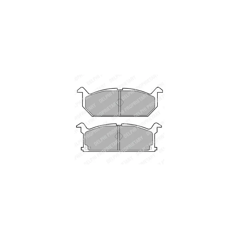 Jeu de 4 plaquettes de frein avant DELPHI LP528