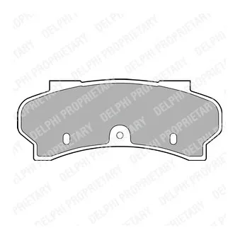 Jeu de 4 plaquettes de frein avant DELPHI LP588