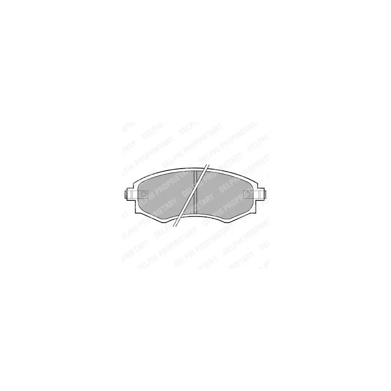 Jeu de 4 plaquettes de frein avant DELPHI LP606