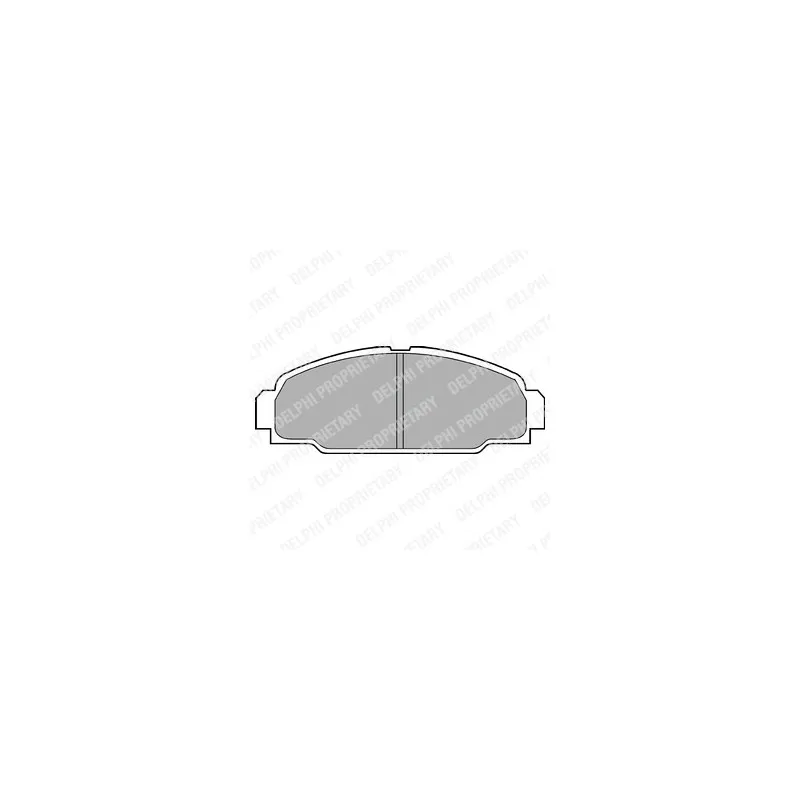Jeu de 4 plaquettes de frein avant DELPHI LP607