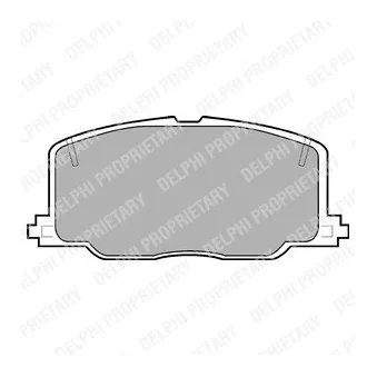 Jeu de 4 plaquettes de frein avant DELPHI LP613