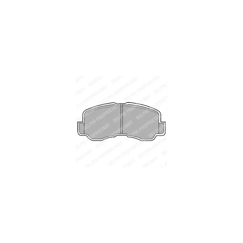 Jeu de 4 plaquettes de frein avant DELPHI LP640