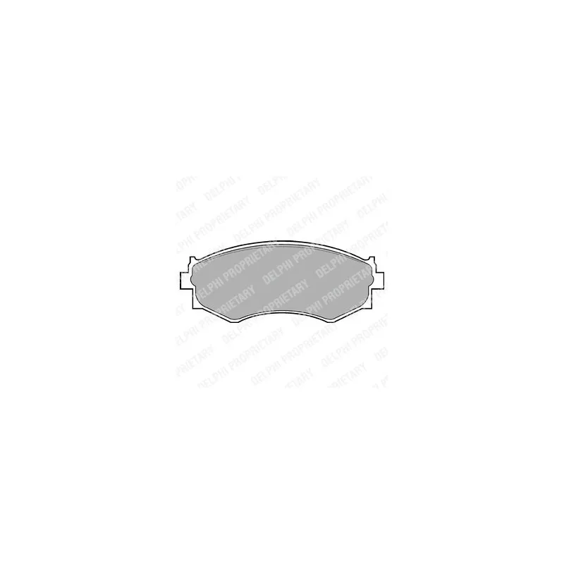 Jeu de 4 plaquettes de frein avant DELPHI LP645
