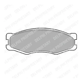 Jeu de 4 plaquettes de frein avant DELPHI LP707