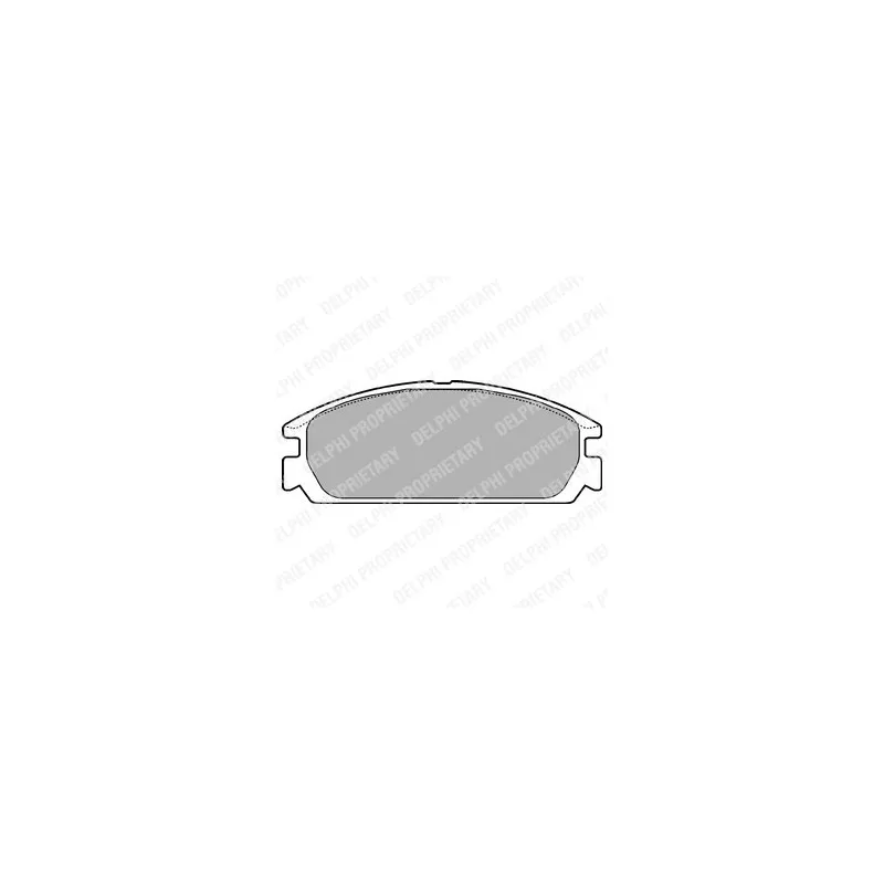 Jeu de 4 plaquettes de frein avant DELPHI LP721