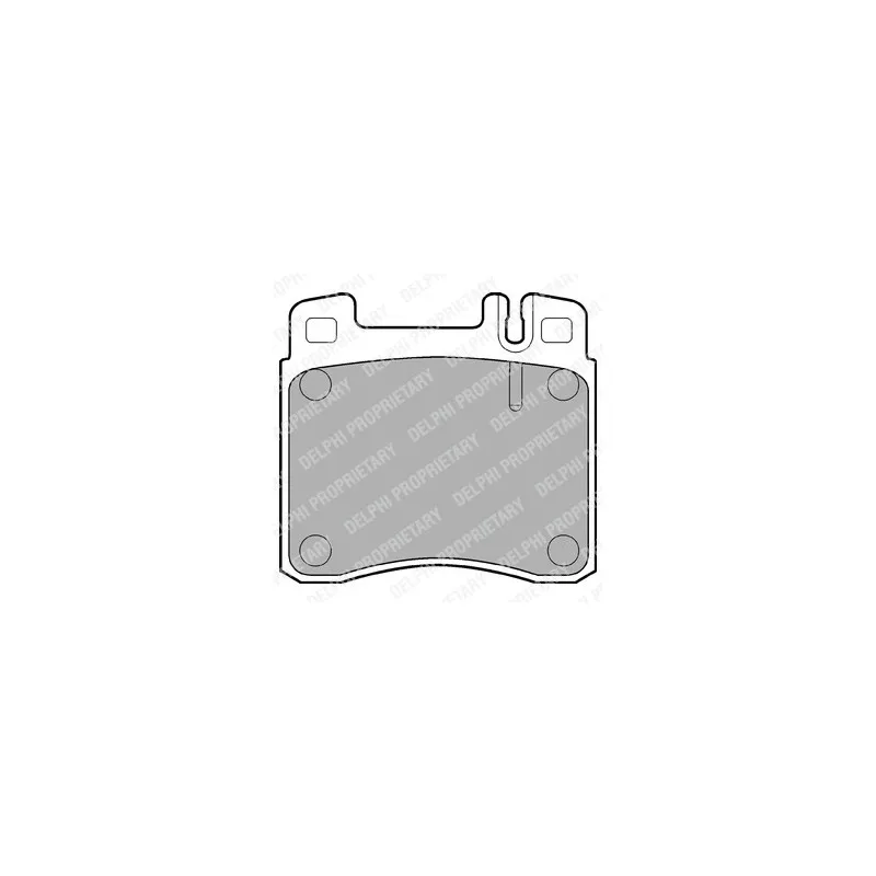 Jeu de 4 plaquettes de frein avant DELPHI LP840