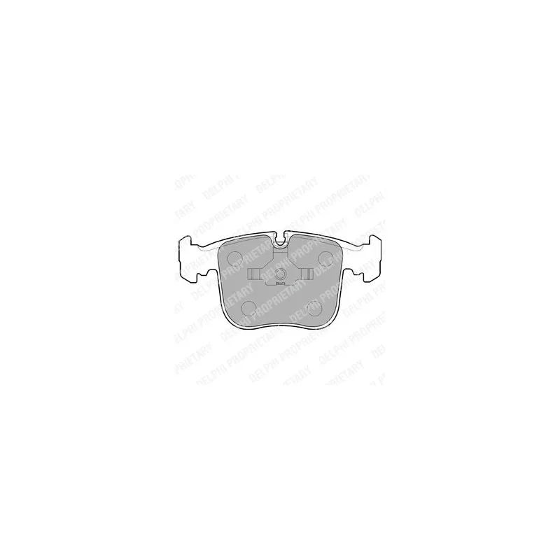 Jeu de 4 plaquettes de frein avant DELPHI LP845