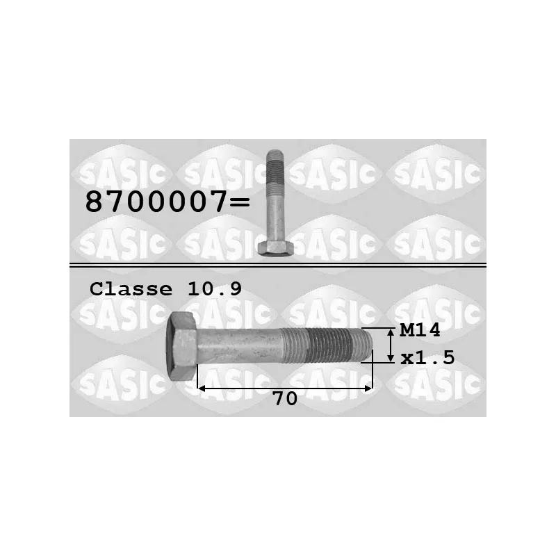 Vis de poulie SASIC 8700007