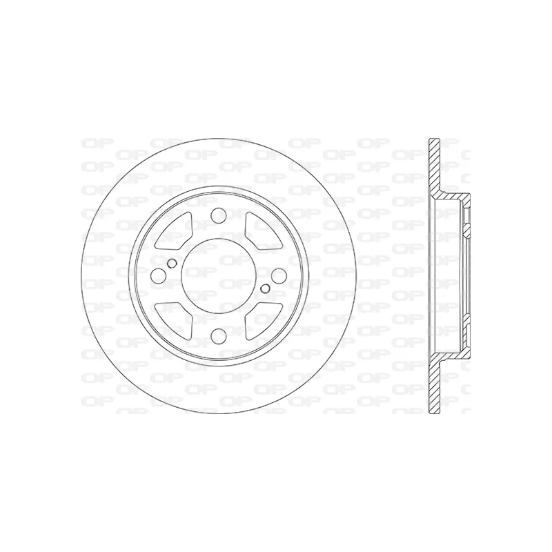 Jeu de 2 disques de frein arrière OPEN PARTS BDA2866.10