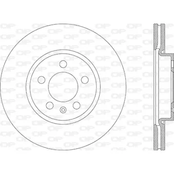 Jeu de 2 disques de frein avant OPEN PARTS BDA2867.20
