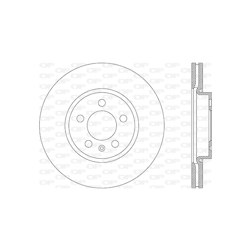 Jeu de 2 disques de frein avant OPEN PARTS BDA2867.20