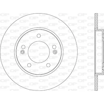 Jeu de 2 disques de frein arrière OPEN PARTS BDA2869.10