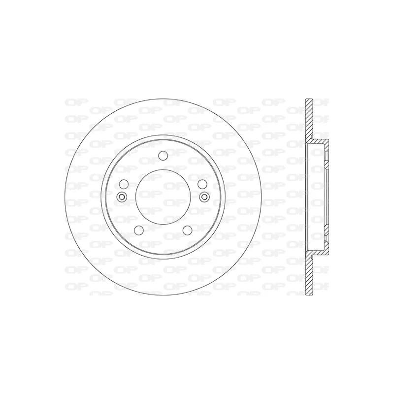 Jeu de 2 disques de frein arrière OPEN PARTS BDA2869.10
