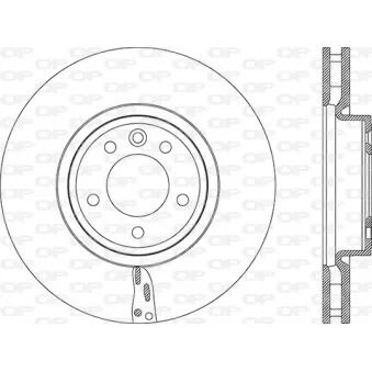 Jeu de 2 disques de frein avant OPEN PARTS BDA2874.20