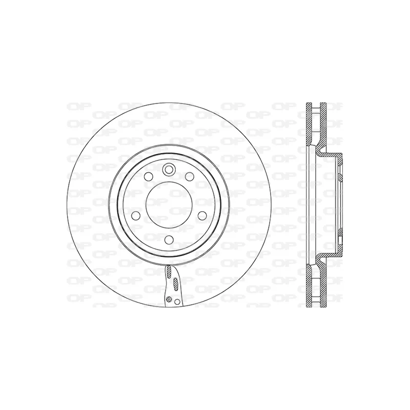 Jeu de 2 disques de frein avant OPEN PARTS BDA2874.20