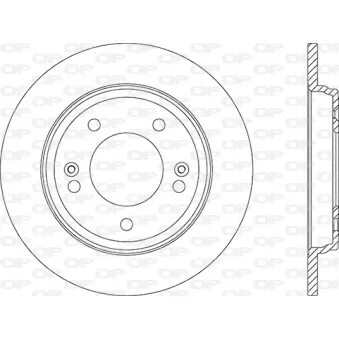 Jeu de 2 disques de frein arrière OPEN PARTS BDA2876.10