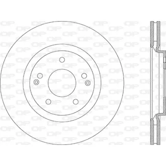 Jeu de 2 disques de frein avant OPEN PARTS BDA2882.20