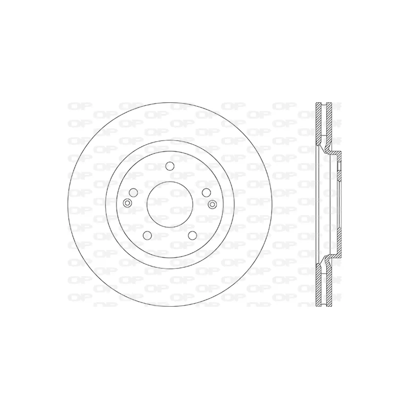 Jeu de 2 disques de frein avant OPEN PARTS BDA2882.20