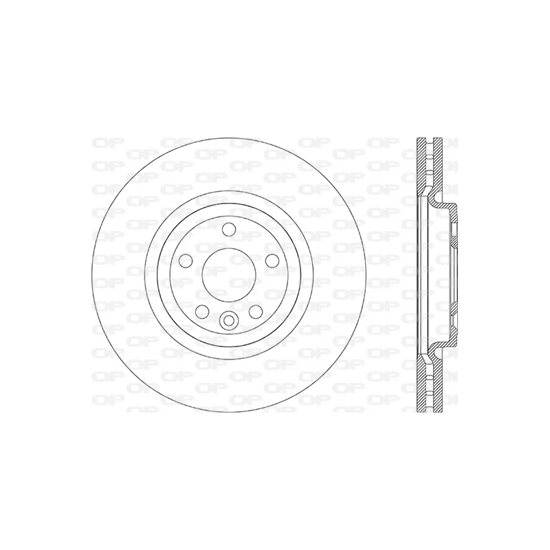 Jeu de 2 disques de frein avant OPEN PARTS BDR2871.20