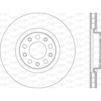 Jeu de 2 disques de frein avant OPEN PARTS BDR2877.20