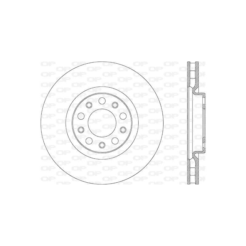 Jeu de 2 disques de frein avant OPEN PARTS BDR2877.20
