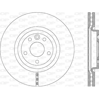 Jeu de 2 disques de frein avant OPEN PARTS BDR2883.20