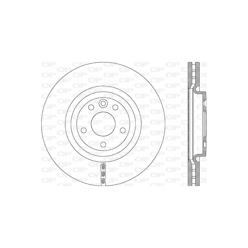 Jeu de 2 disques de frein avant OPEN PARTS BDR2883.20