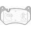 Jeu de 4 plaquettes de frein avant OPEN PARTS BPA1839.10 - Visuel 2