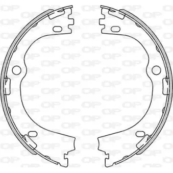 Jeu de mâchoires de frein OPEN PARTS BSA2270.00