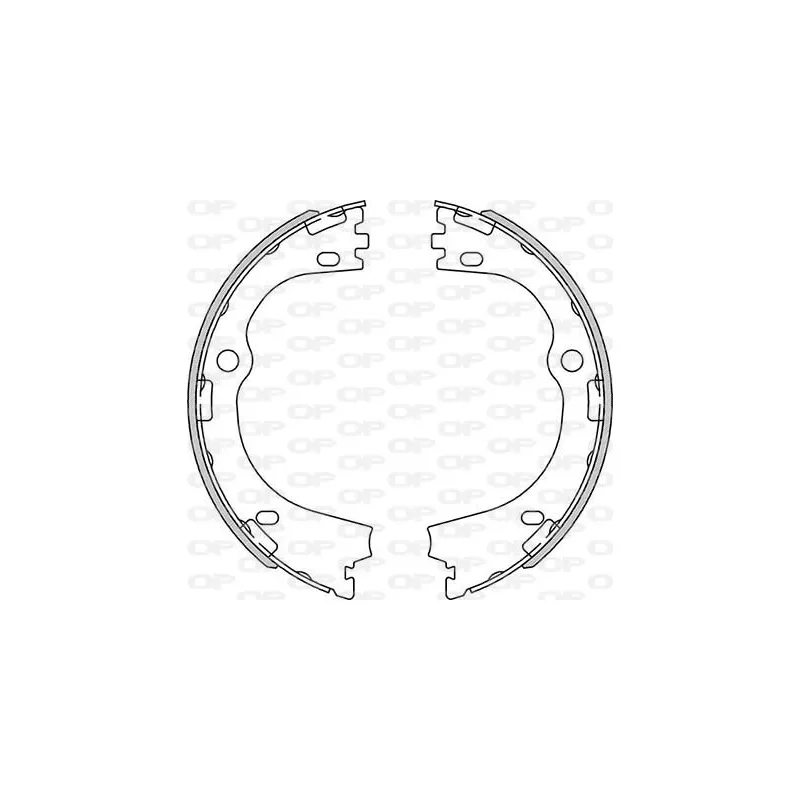 Jeu de mâchoires de frein OPEN PARTS BSA2270.00
