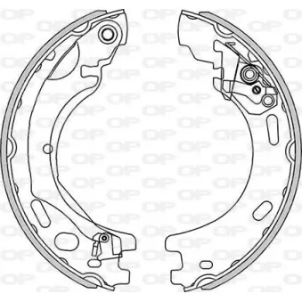 Jeu de mâchoires de frein OPEN PARTS BSA2271.00