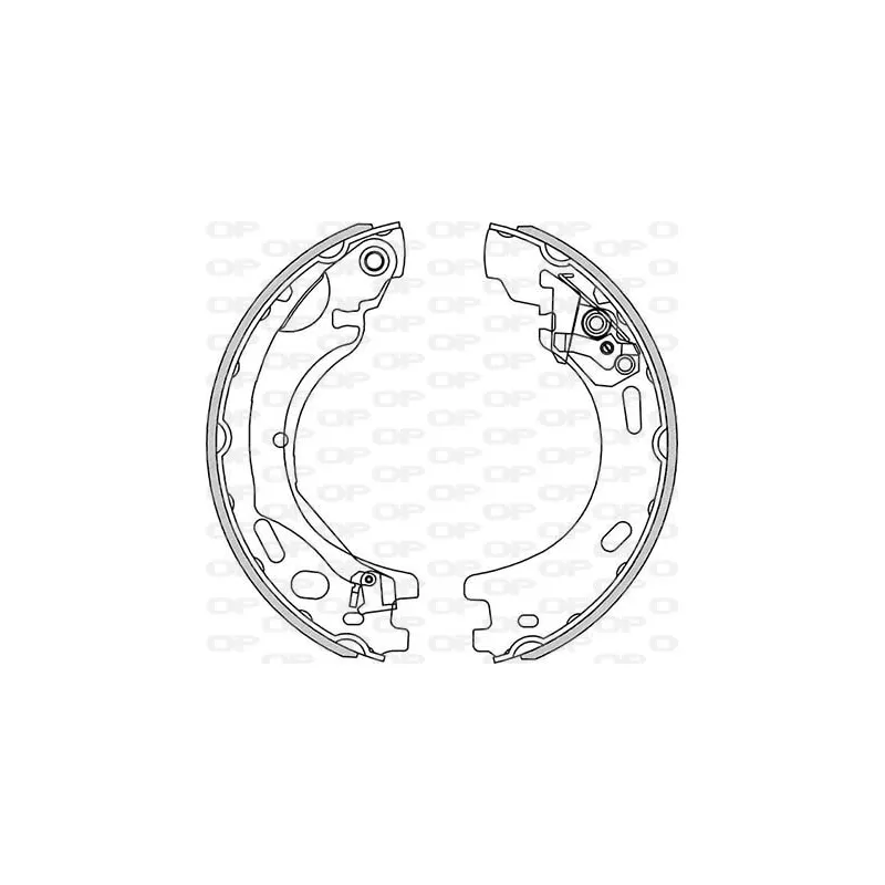 Jeu de mâchoires de frein OPEN PARTS BSA2271.00