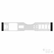 Cale rectangulair dans tableau de bord YOUNG PARTS 2670-505 - Visuel 2