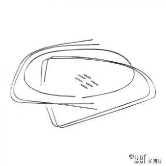 Kit moulure pour 4 vitre fixes 'Deluxe' (moulure alu) YOUNG PARTS