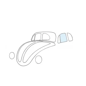 Vitre de porte gauche YOUNG PARTS 8994-300