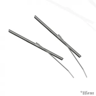 Balais essuie-glaces + bras, gris, paire, 24.50cm YOUNG PARTS 2428