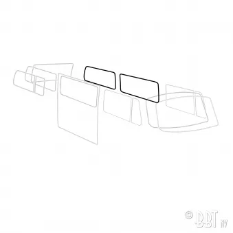 Joint fenêtre latérale, avec des angles préformés. Qualité Allemande YOUNG PARTS 7509-1