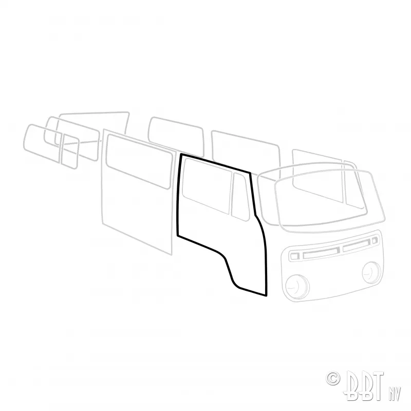 Joint porte, droite, A l'unité YOUNG PARTS 7521-1