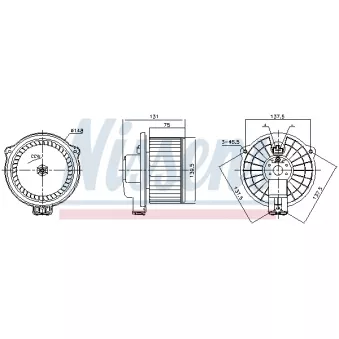 Pulseur d'air habitacle NISSENS 87717