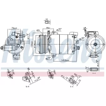 Compresseur, climatisation NISSENS 890794