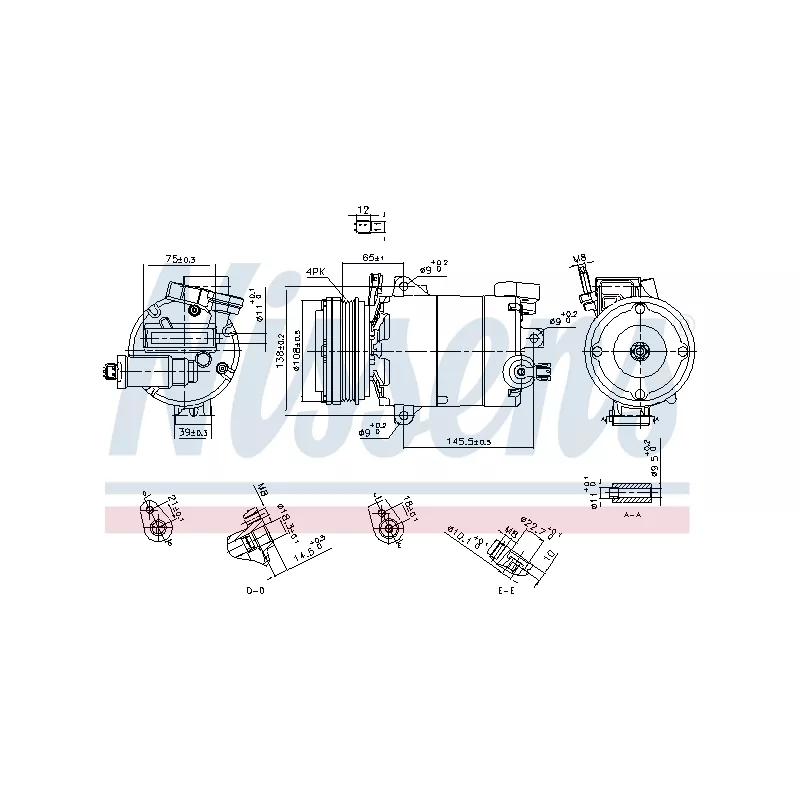 Compresseur, climatisation NISSENS 890794