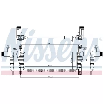 Intercooler, échangeur NISSENS 961581