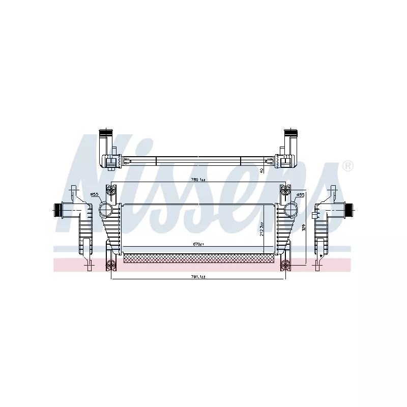 Intercooler, échangeur NISSENS 961581