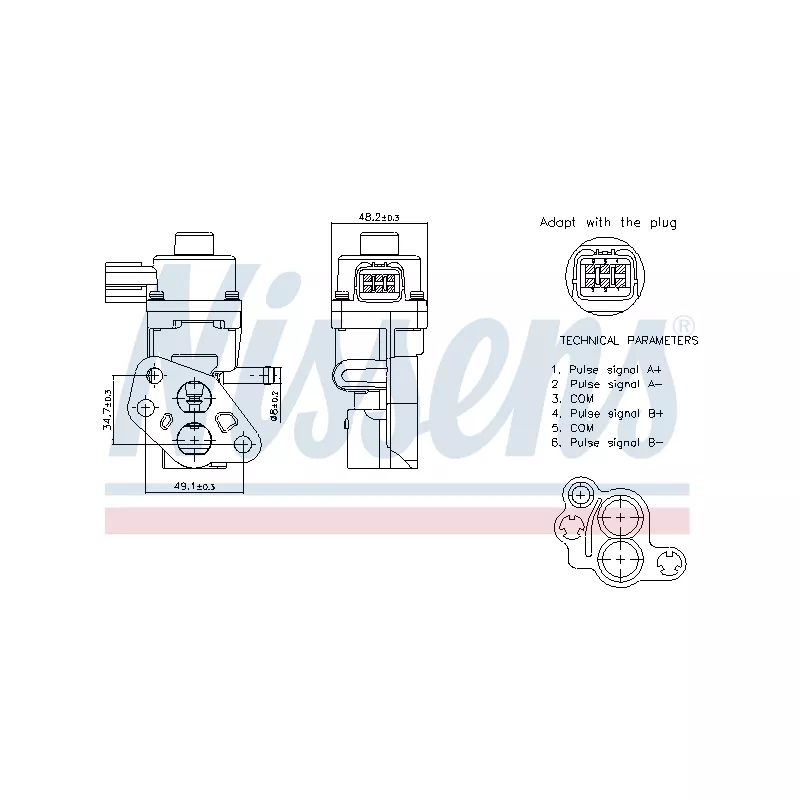 Vanne EGR NISSENS 98341