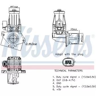 Vanne EGR NISSENS 98377