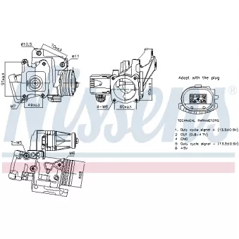 Vanne EGR NISSENS 98387