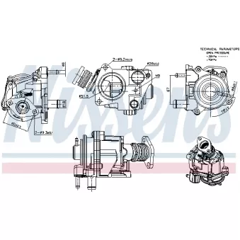 Vanne EGR NISSENS 98424