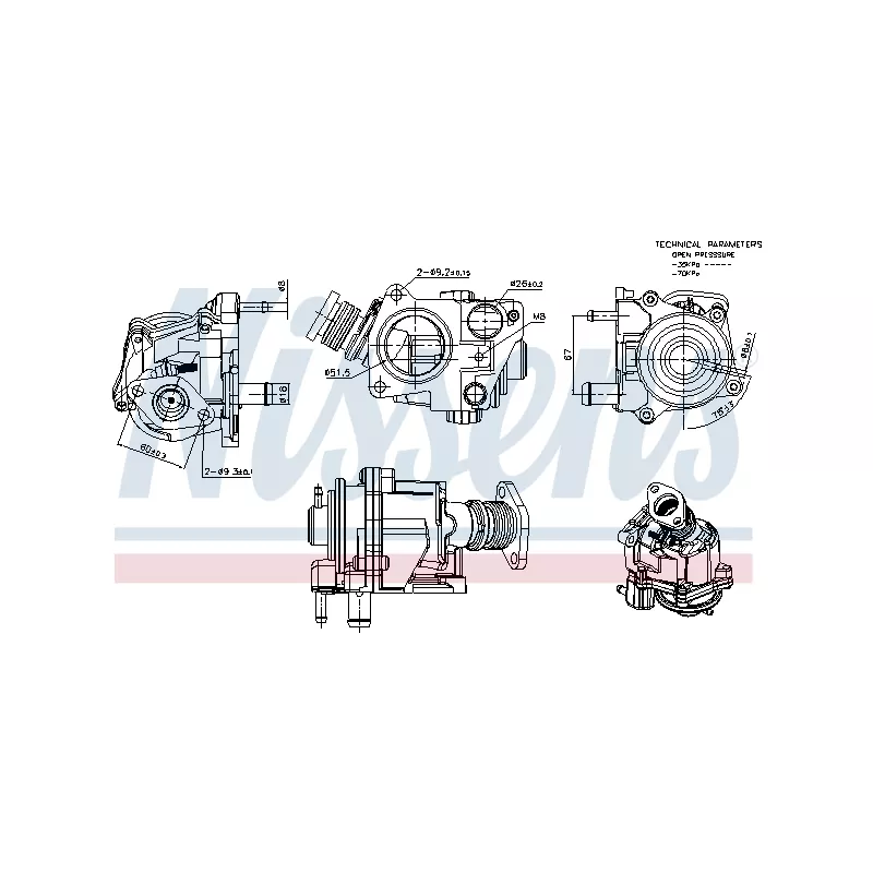Vanne EGR NISSENS 98424